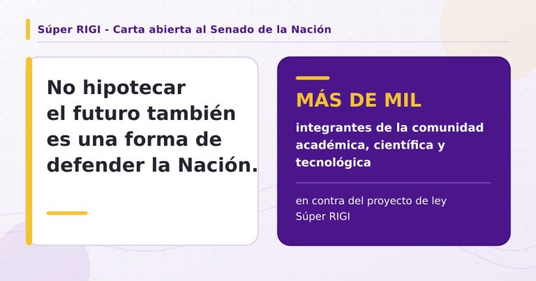 Carta abierta Senado de la Nación
